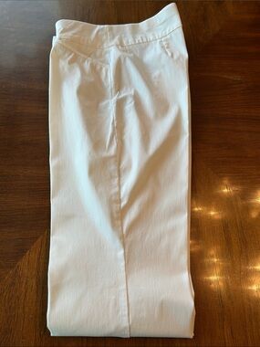 Chico's White Straight Leg Pants